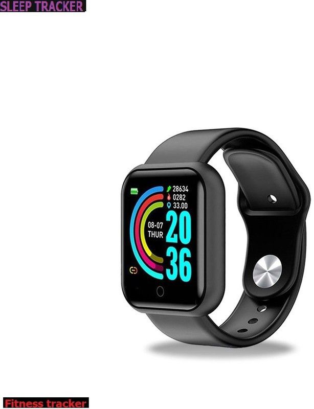 jorugo S899 (D20) ULTRA MULTI SPORTS SLEEP TRACKER SMART WATCH BLACK(PACK OF 1) Smartwatch  (Black Strap, free)