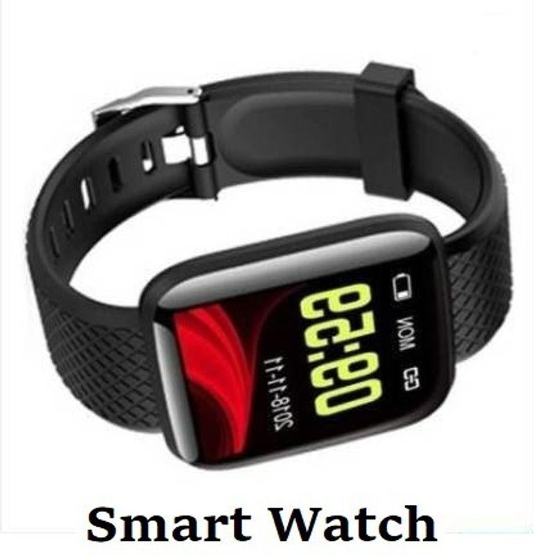 Ykarn Trades VI98_ID116 Plus Sleep Monitor, Step Count Smart Watch Black Only (Pack of 1)  (Black Strap, Size : Free)