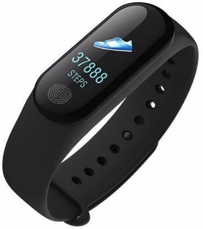 mobifox m3 Fitness Smart Band  (Black Strap, Size : free size)