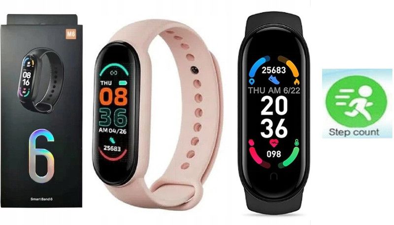 Bashaam H483/ (M6) MAX MULTI SPORTS SLEEP TRACKER SMART BAND BLACK(PACK OF 1)  (Black Strap, Size : FREE)