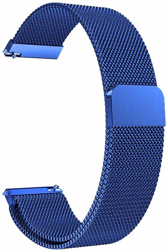 WEI INTERNATIONAL Watch Strap Magnetic Loop 22mm Compatible with Noise Fit Active Spo2 Smart Watch Strap  (Blue)