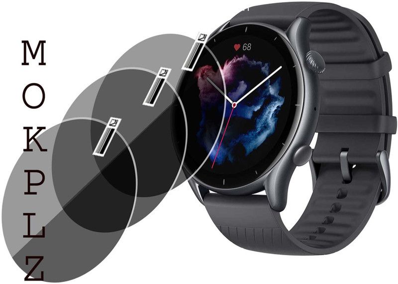 MOKPLZ Screen Guard for AMAZFIT GTR 3  (Pack of 3)