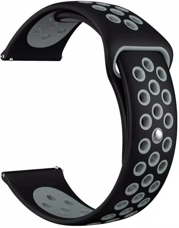 MOBISINGH MSH19SN0118GYBK 19MM Watch Strap for BOAT STORM, NOISE COLORFIT PULSE/ PRO 2 Smart Watch Strap  (Mullti Color)