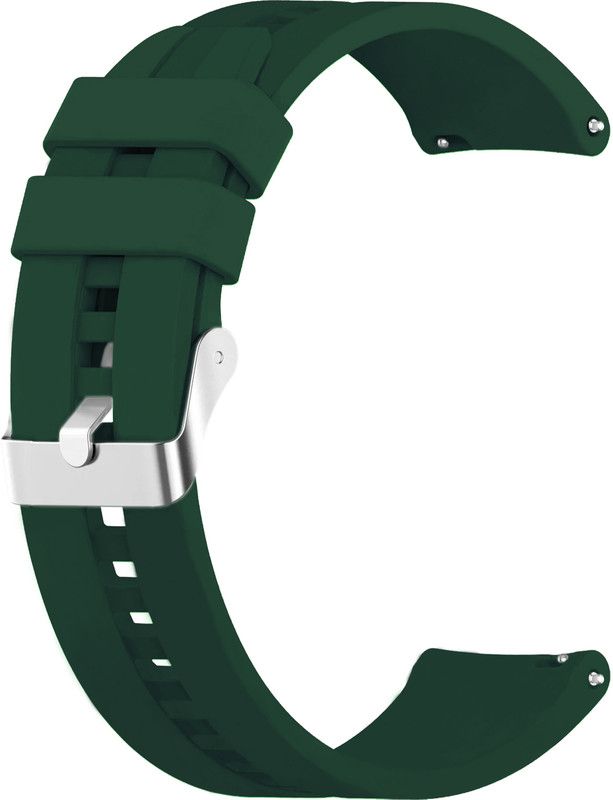 ACM Watch Strap Silicone Hook for Zebronics Zeb-Fit1020ch Smartwatch Belt Green Smart Watch Strap  (Green)