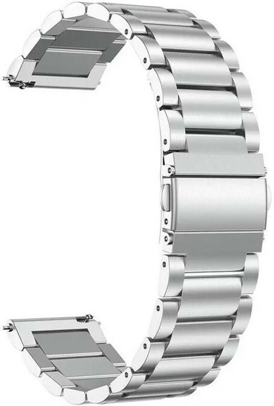 Melfo SS Strap Compatible with Gionee Stylfit Gsw5 pro Smart Watch Strap  (Silver)