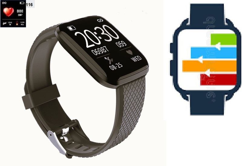 YORBAX A2612 ID116_PRO HEART RATE MULTI SPORTS SMART WATCH (PACK OF 1) Smartwatch  (Black Strap, Free)