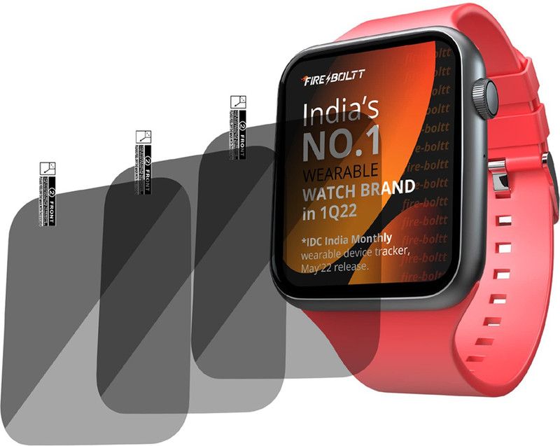 FXGO Screen Guard for Fire-Boltt Ring Smartwatch  (Pack of 3)