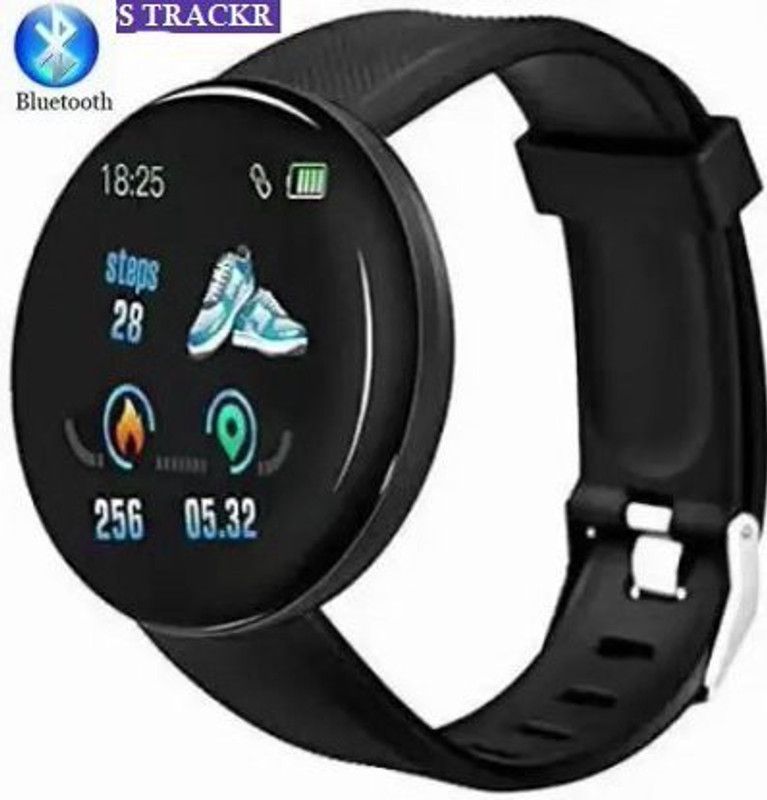 STYBITS AQ793 D18_LATEST FITNESS TRACKER HEART RATE SMART WATCH BLACK(PACK OF 1) Smartwatch  (Black Strap, Free)