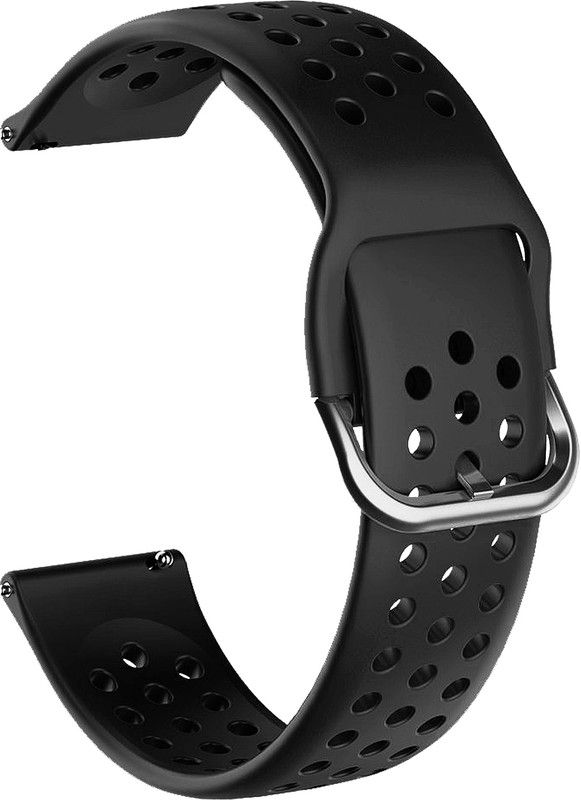 ACM Watch Strap Dot Belt for Maxima Max Pro Bold Smartwatch Band Black Smart Watch Strap  (Black)