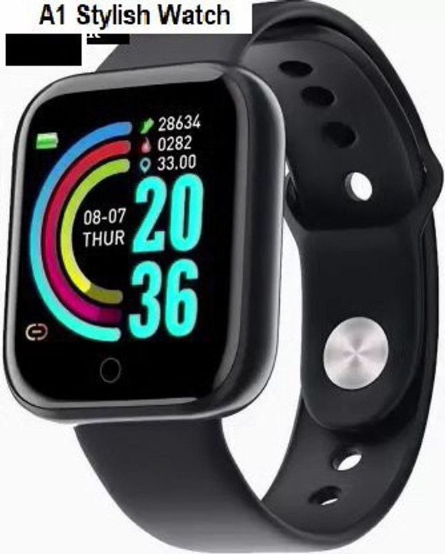 JOCOTO -MA_NOV-Y68_812 Smartwatch  (Black Strap, Free)