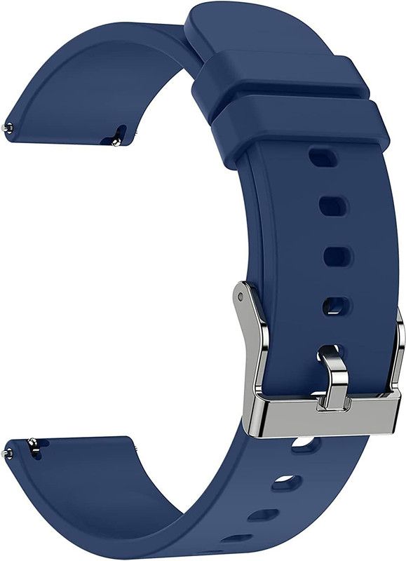Melfo Soft Silicone Strap Compatible with NoiseFit Evolve 2 Smart Watch Strap  (Blue)