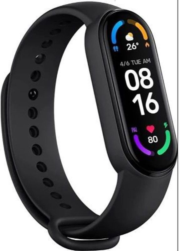 SYARA EAQ_312A_M6 Smart band  (Black Strap, Size : Free Size)