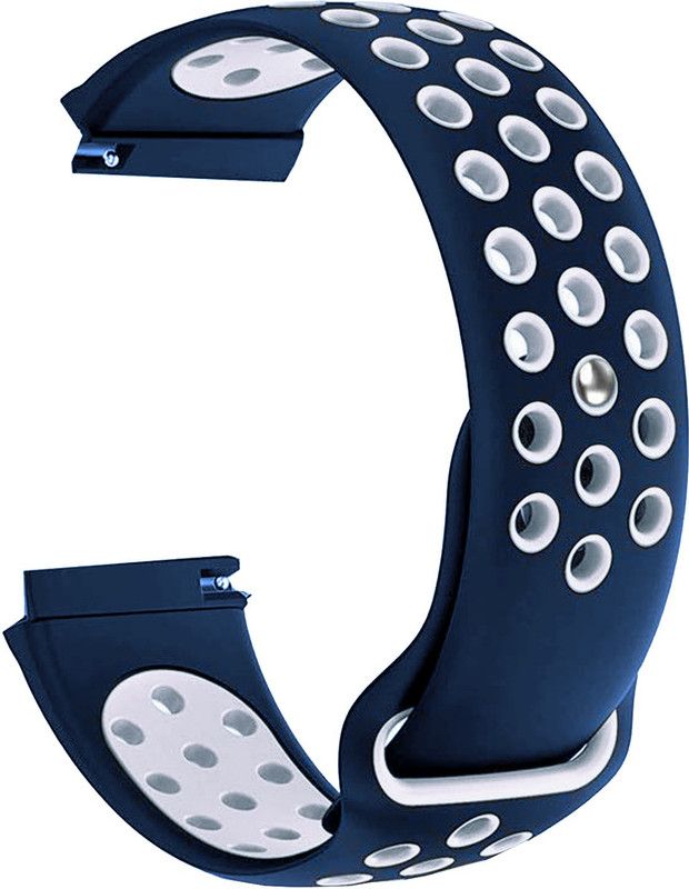 ACM Watch Strap Silicone for Samsung Galaxy Watch4 44mm Smartwatch Blue & White Smart Watch Strap  (Mullti Color)