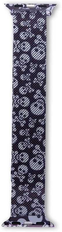 CellFAther Loop Magnetic Strap for iwatch 38Mm_Skull Pattern (Watch Not Included) Smart Watch Strap  (Black)