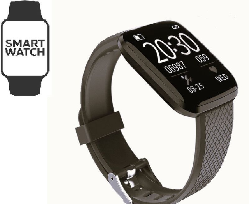 Ykarn Trades AW157/ ID116 PRO FITNNESS TRACKER STEP COUNT BLUETOOTH SMART WATCH(PACK OF 1) Smartwatch  (Black Strap, free)