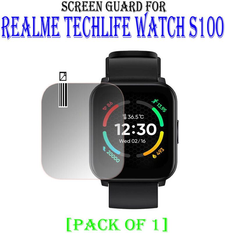 hirdesh Impossible Screen Guard for Realme Techlife Watch S100  (Pack of 1)