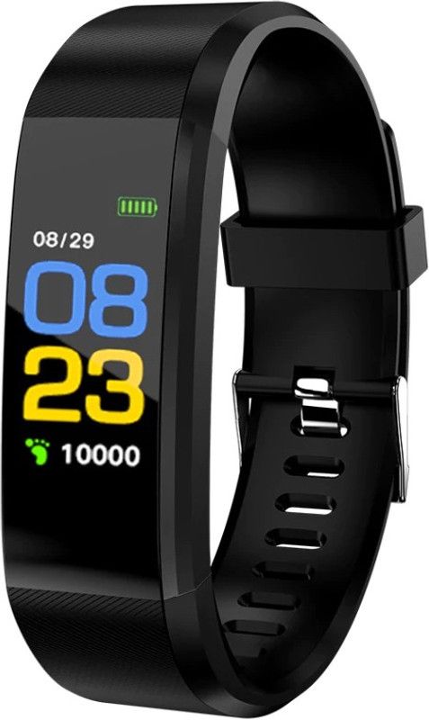 Amit Enterprises iD115 Smart Fitness band Notification  (Black Strap, Size : Free Size)