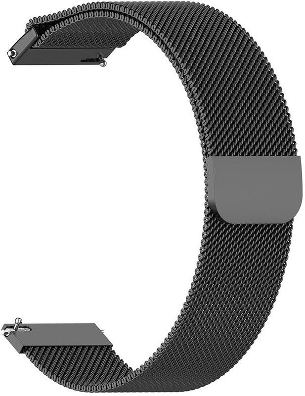 AOnes Magnetic Loop Watch Strap for Hammer Pulse 4.0 Smart Watch Strap  (Black)