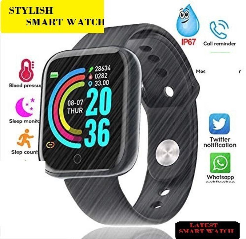 Bydye A184_A1 PRO STEP COUNT ACTIVITY TRACKER SMART WATCH BLACK(PACK OF 1) Smartwatch  (Black Strap, Free)