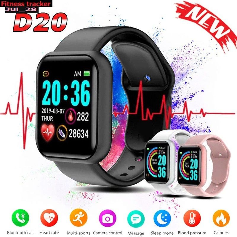 jorugo S933 (D20) PLUS MULT FACES FITNESS TRACKER SMART WATCH BLACK(PACK OF 1) Smartwatch  (Black Strap, free)