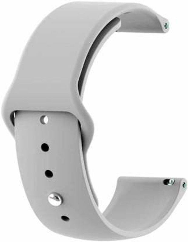 WEI INTERNATIONAL Soft Liquid Silicone 20 mm Band Strap Compatible with samsung galaxy watch 42mm Smart Watch Strap  (Grey)