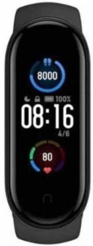 SYARA BCR_342J M6 Smart Band Smartwatch  (Black Strap, XL)
