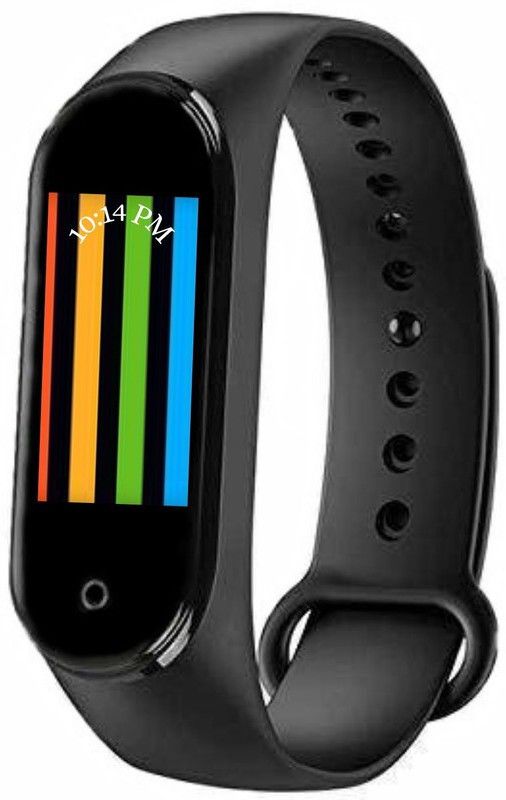 Rhobos MW-53 Step Tracking All Android Device & iOS Device  (Black Strap, Size : Free Size)