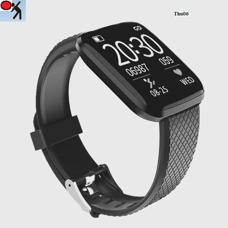 YORBAX S1812 ID116_LATEST HEART RATE BLUETOOTH SMART WATCH BLACK(PACK OF 1) Smartwatch  (Black Strap, Free)
