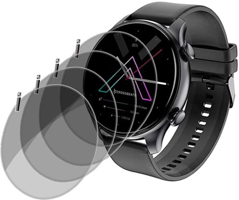ezevs Screen Guard for Crossbeats Orbit Apex Smartwatch  (Pack of 4)