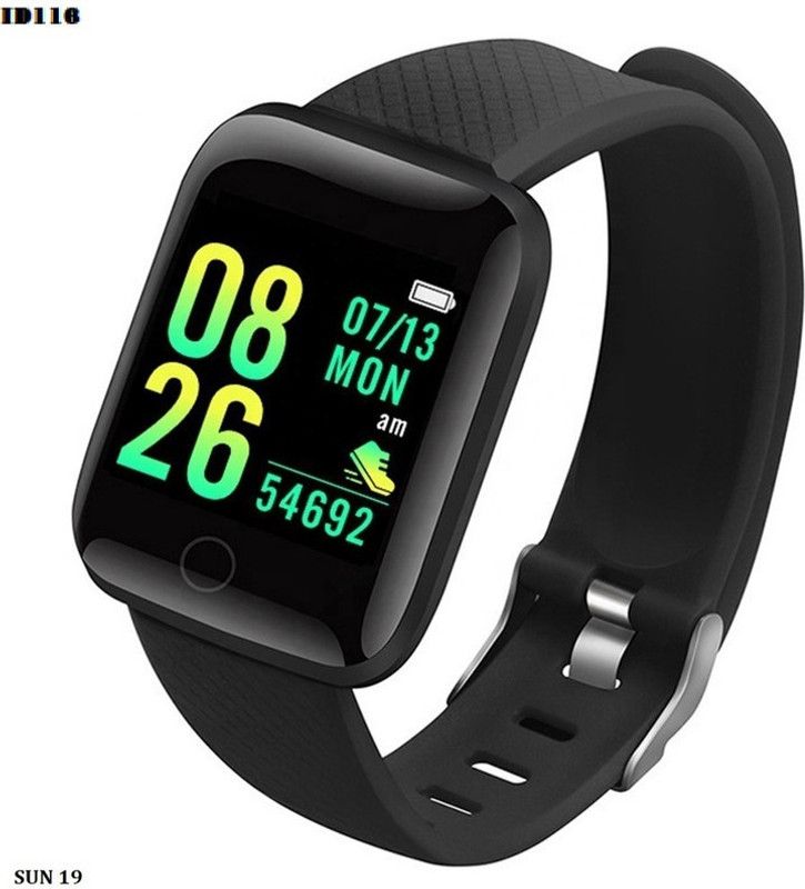 jorugo A415(ID116) MULTI SPORTS STEP COUNT SMART WATCH(PACK OF 1)(PACK OF 1) Smartwatch  (Black Strap, free)