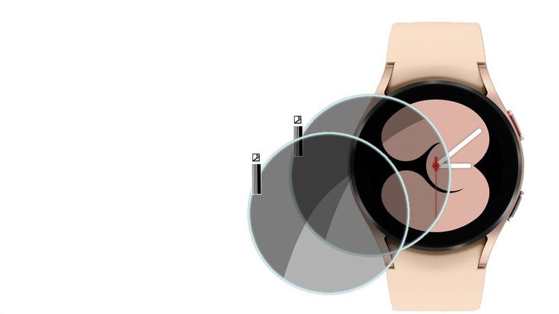 XAZE Screen Guard for Samsung Galaxy Watch 5 Smartwatch  (Pack of 2)
