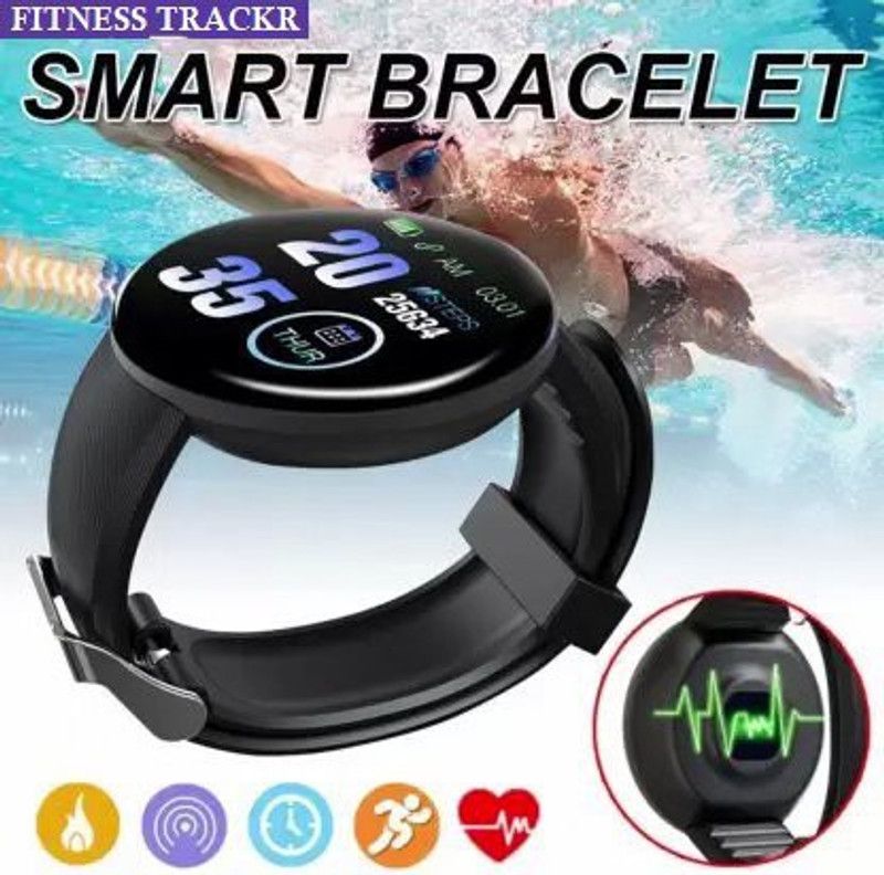 Bydye A66 D18_ ADVANCE SLEEP TRACKER ACTIVITY TRACKER SMART WATCH BLACK (PACK OF 1) Smartwatch  (Black Strap, free)