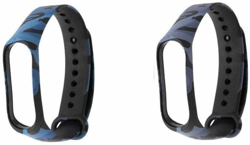 KHR Mi Band 4 / Xiomi Mi Band 4 Strap Smart Band Strap  (Grey, Blue)