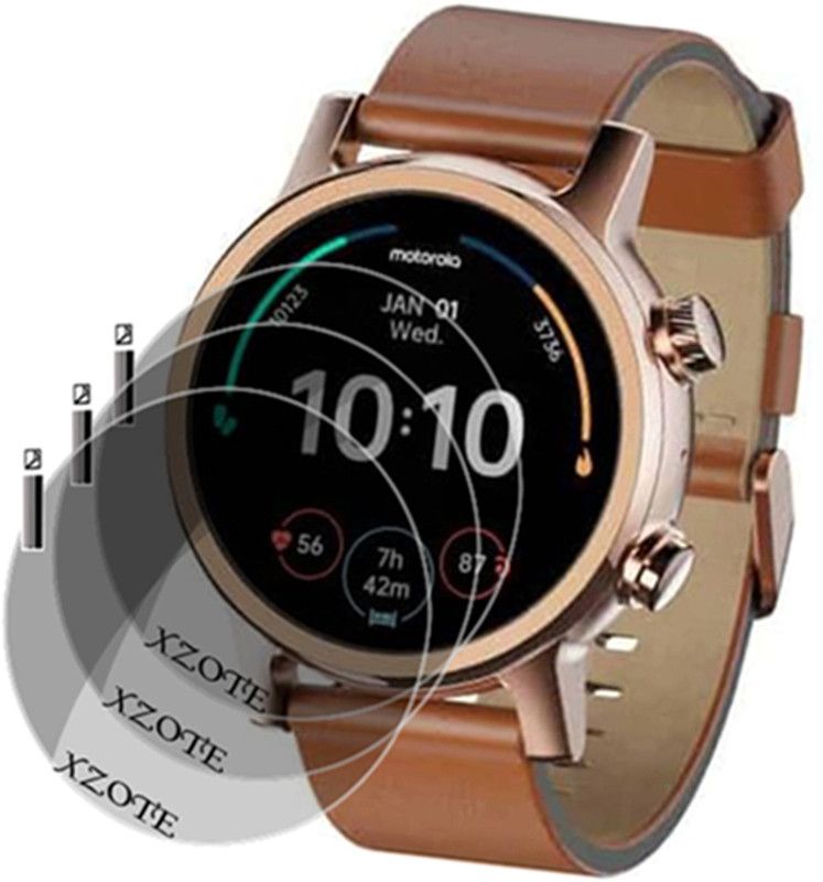 xzote Screen Guard for Motorola Moto Watch 150 Smartwatch  (Pack of 3)