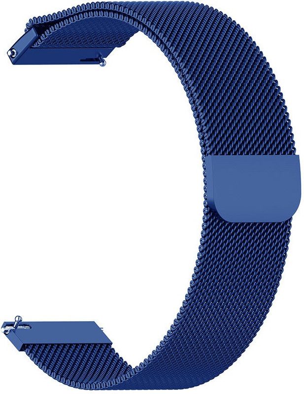 AOnes Magnetic Loop Watch Strap for Fastrack Reflex Play Smart Watch Strap  (Blue)
