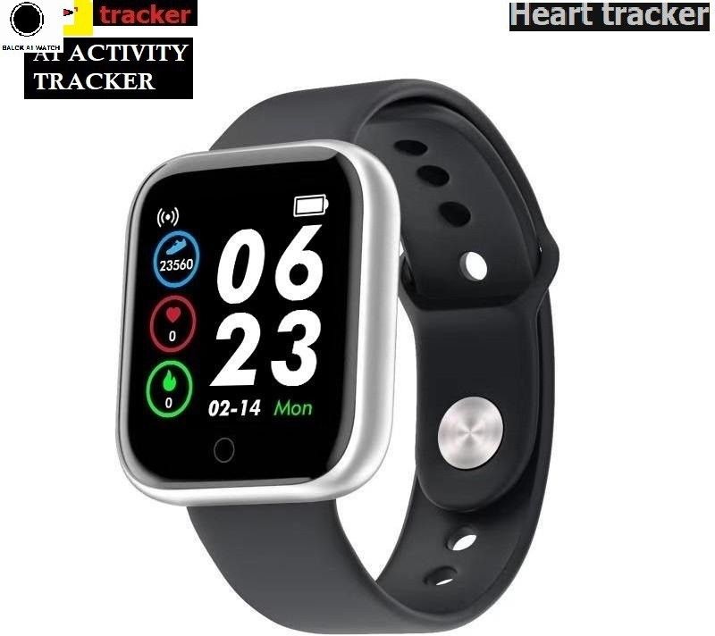 DEROWN S2353_A1 LATEST FITNESS TRACKER SLEEP MONITOR SMART WATCH BLACK(PACK OF 1) Smartwatch  (Black Strap, Free)