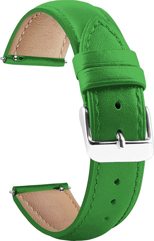 ACM Watch Strap Leather Belt for Miracle Digital Gear Pro Smartwatch Band Green Smart Watch Strap  (Green)