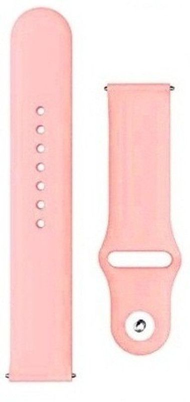 BLACK LOVIES 22 mm Silicon Smartwatch Band Straps Belt Smart Watch Strap  (Pink)