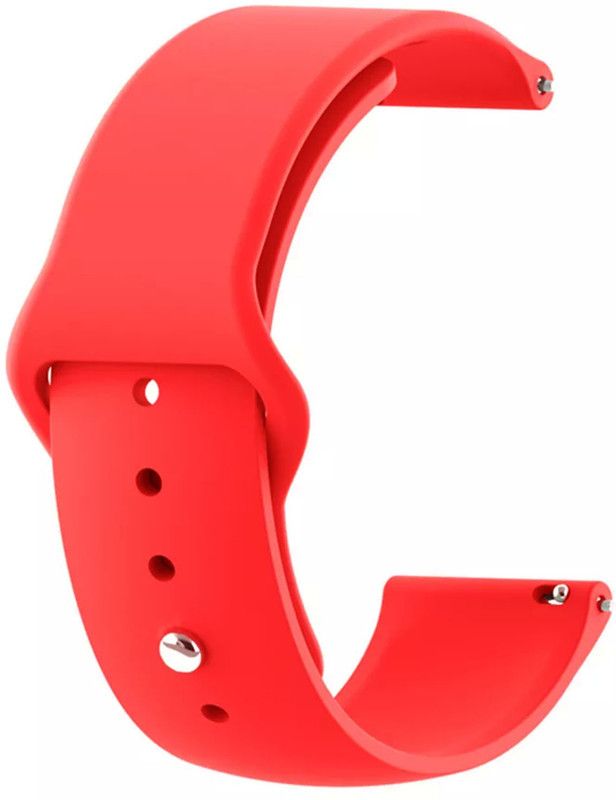 AOnes Silicone Belt Watch Strap for Pebble Spark Ace Smart Watch Strap  (Red)