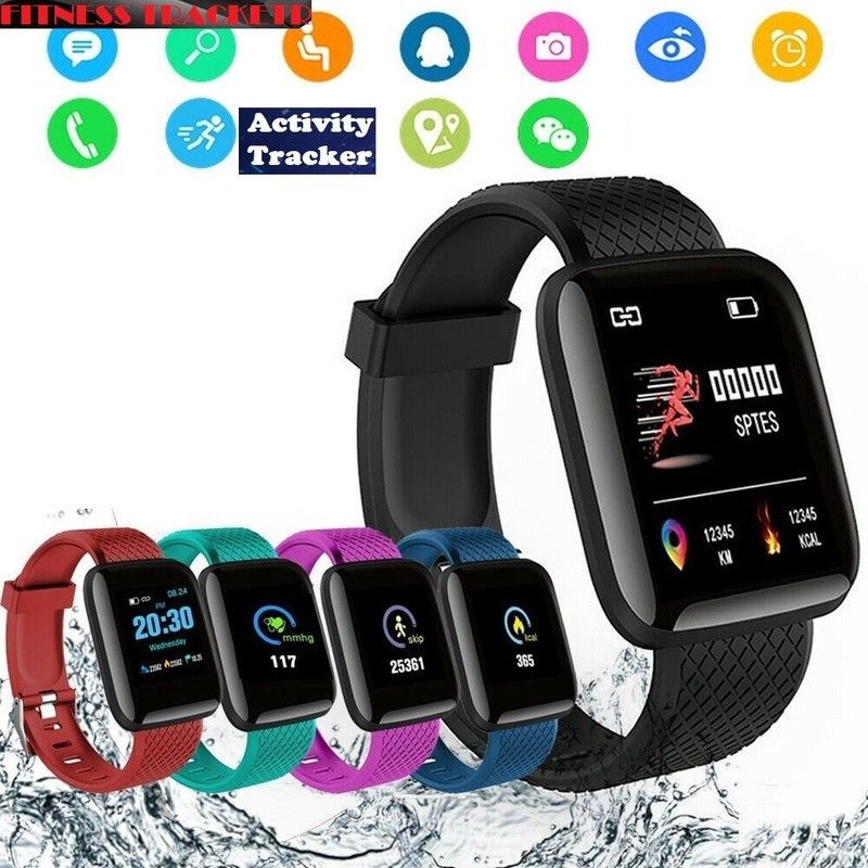 Bashaam A837(ID116) MAX FITNESS TRACKER BLUETOOTH SMART WATCH BLACK( PACK OF 1) Smartwatch  (Black Strap, free)