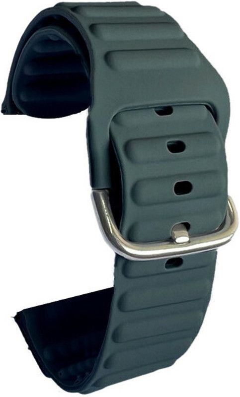 Melfo Rubber Strap Compatible with BeatXP Unbound+ Smart Watch Smart Watch Strap  (Grey)