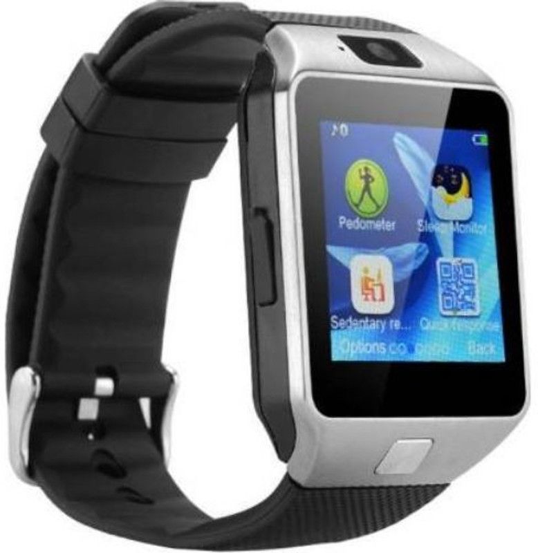 GUGGU NKA_126H DZ09 Smart Watch Smartwatch  (Black Strap, XL)