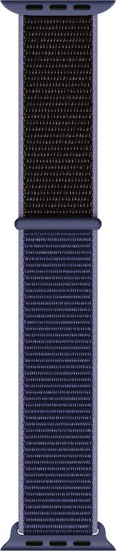 Frazil Soft Lightweight Breathable Nylon Loop Sport 42mm/44mm Band Black and Blue Smart Watch Strap  (Black, Blue)