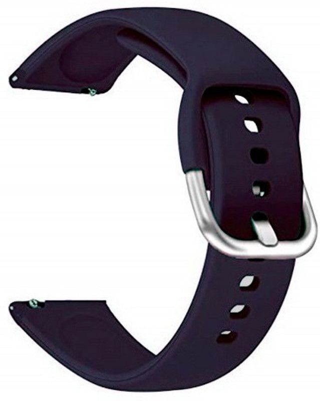Melfo Silicone Strap Compatible with Timex Iconnect Premium Active Smart Watch Strap  (Black)
