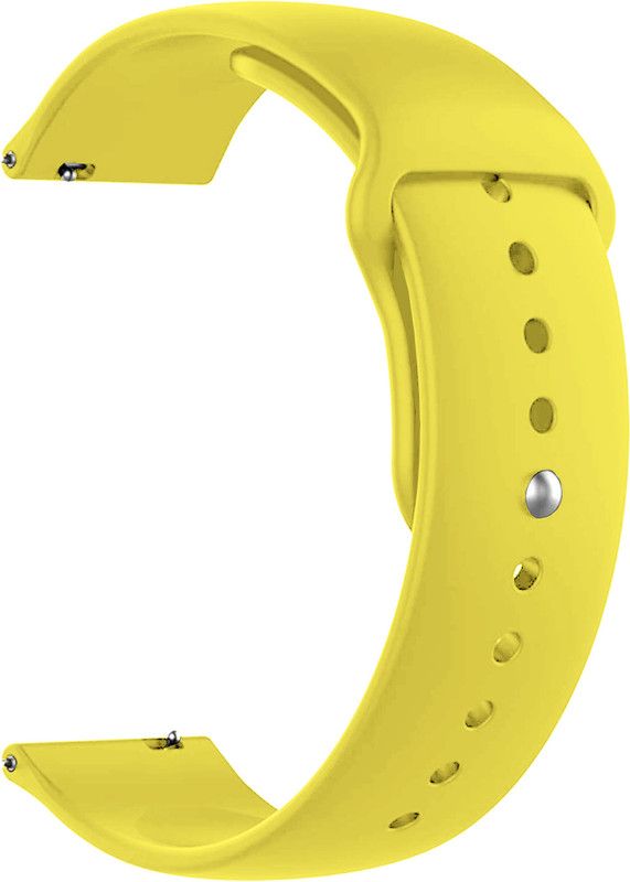 ACM WSM2P20YL1154F Watch Strap Silicone Belt 20mm for Moto 360 42mm ( Smartwatch Sports Band Yellow) Smart Watch Strap  (Yellow)