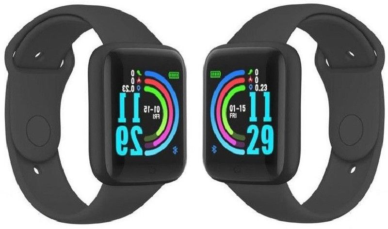 Bydye A422_D20 MAX FITNESS TRAVKER SMART WATCH BLACK ONLY (PACK OF 1) MAX Smartwatch  (Black Strap, free)
