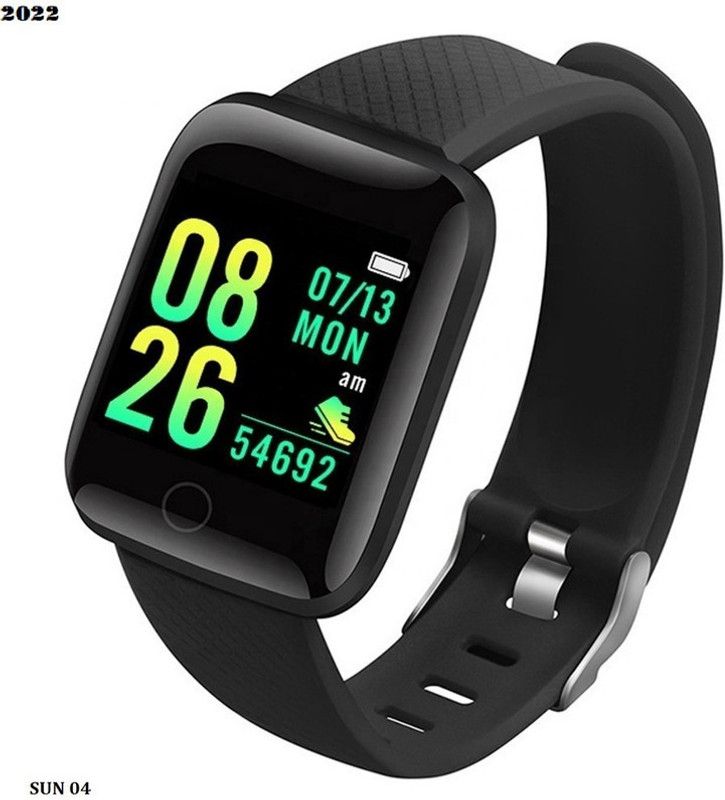 Bashaam A254(ID116) MULTI FACES SLEEP TRACKER SMART WATCH(PACK OF 1)(PACK OF 1) Smartwatch  (Black Strap, free)