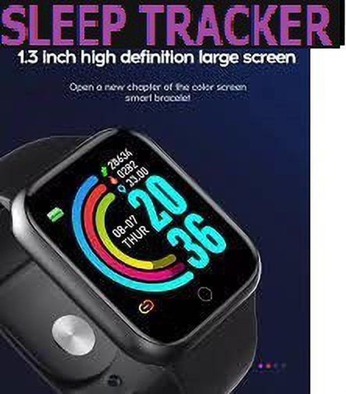 jorugo S887 (D20) ULTRA MULTI SPORTS SLEEP TRACKER SMART WATCH BLACK(PACK OF 1) Smartwatch  (Black Strap, free)