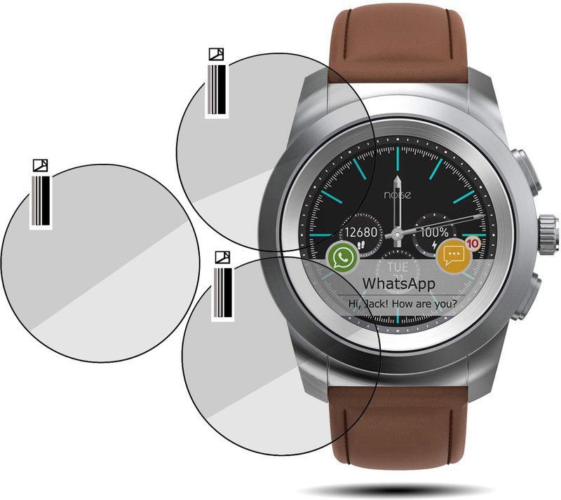 EZGER Screen Guard for Smartwatch NoiseFit Fusion Hybrid  (Pack of 3)