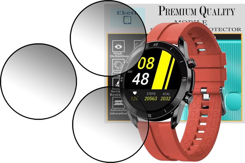 Eketi Screen Guard for Fire Boltt Almighty Smartwatch  (Pack of 3)